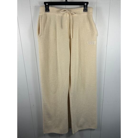 Cernucci women’s ribbed knit joggers in Oatmeal. Size M. - Picture 2 of 7